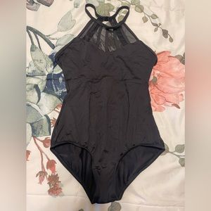 Natalie dance wear black leo petite
